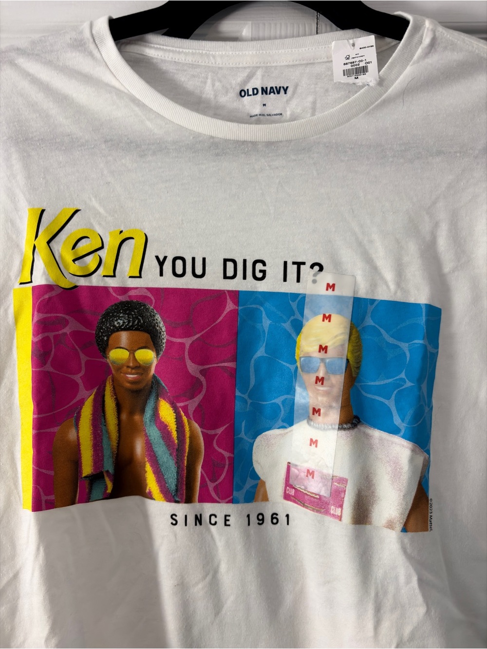 Old Navy Ken Doll Barbie Graphic Tee - 'You Dig It?' Size Medium